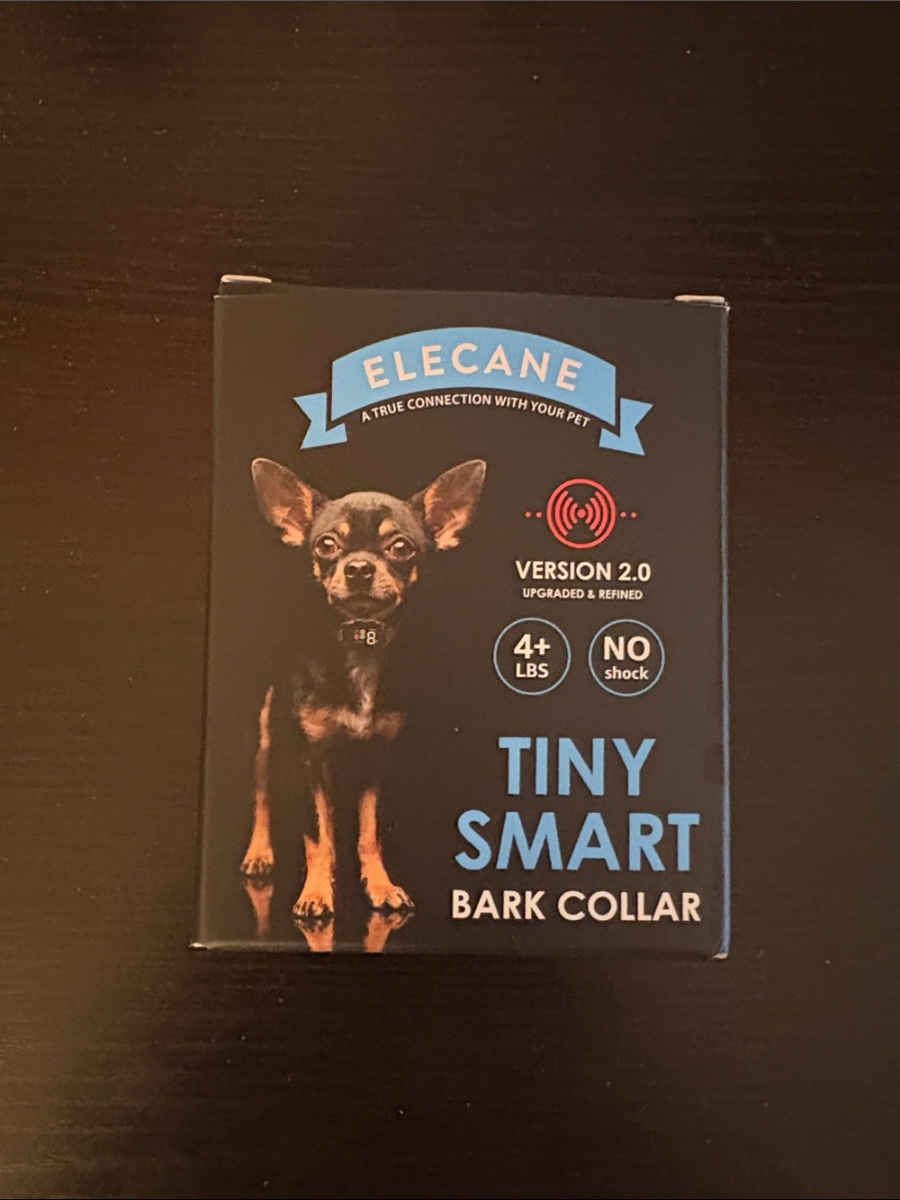 Tiny Smart Bark Collar - Black